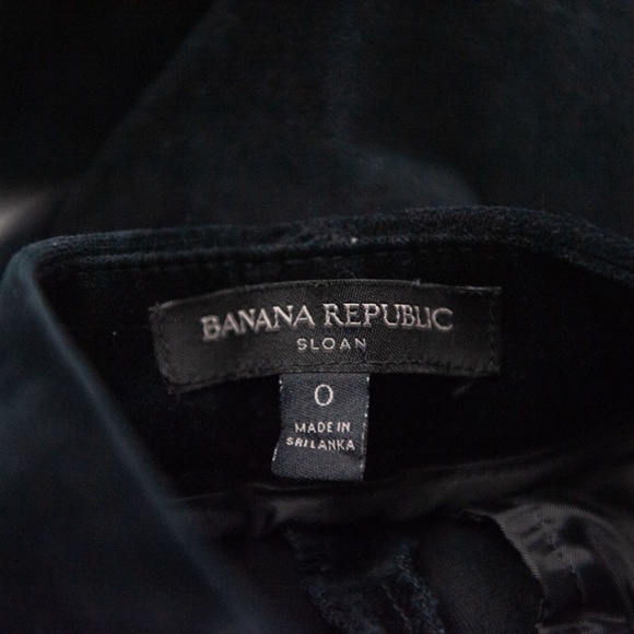 Banana Republic Velvet Tapered Leg Sloan Pants - Picture 7 of 8